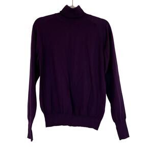 Talbots | Vintage Eggplant Purple Turtleneck Sweater Long Sleeve 100% Cotton M